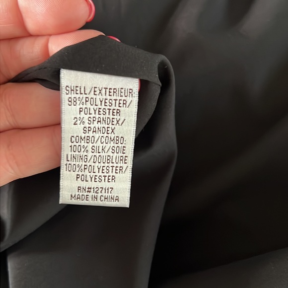 Badgley Mischka Sleeveless Beaded Fringe Column Gown Black/Gold Size 0 - Picture 10 of 11